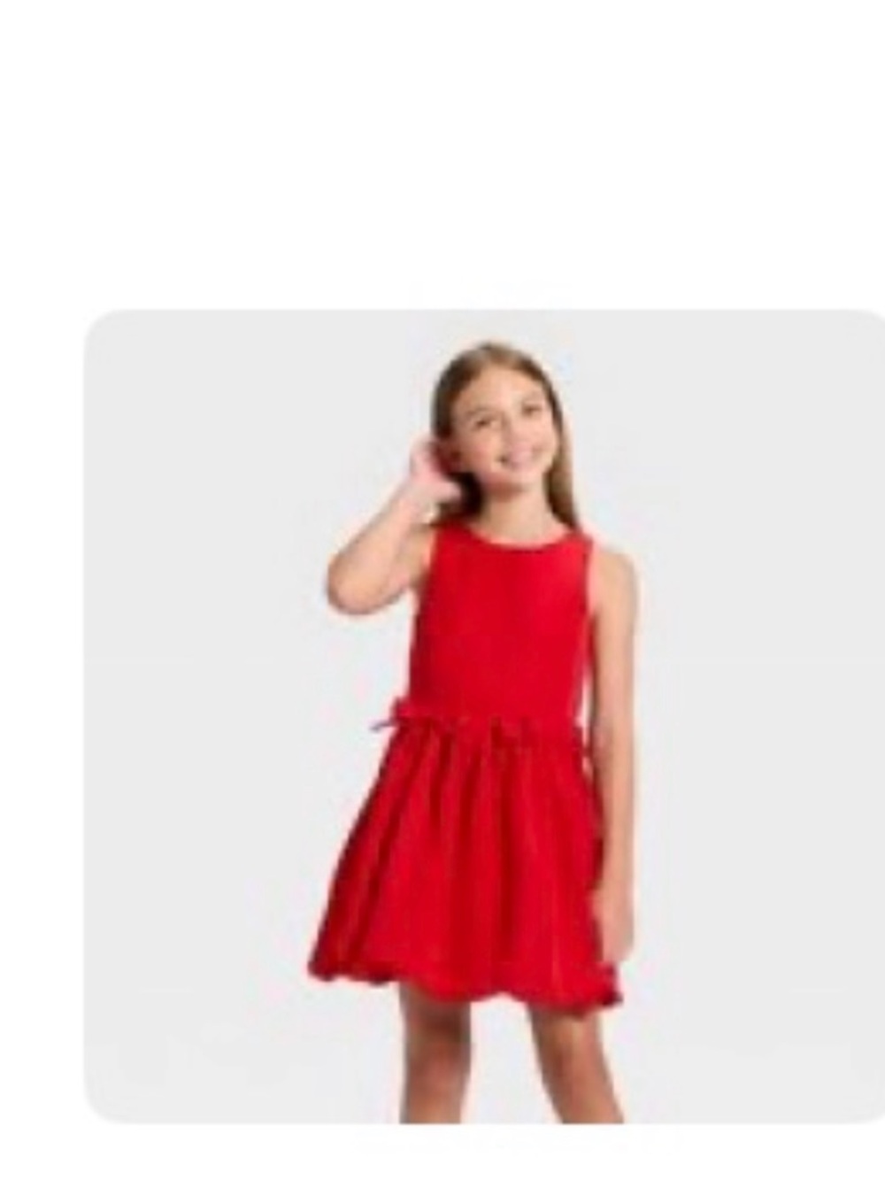 Cat & Jack Red Sleeveless Party Dress. Used. Size M.